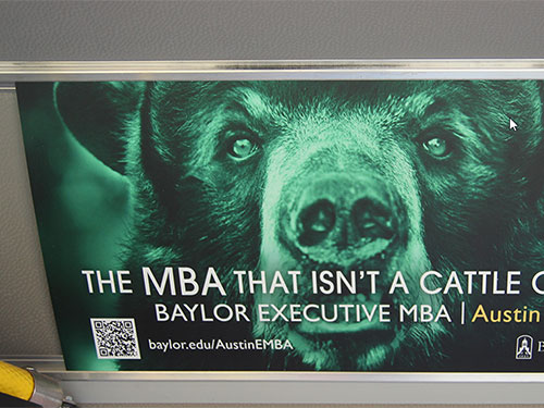 Airport Shuttle and Bus Ads Interior