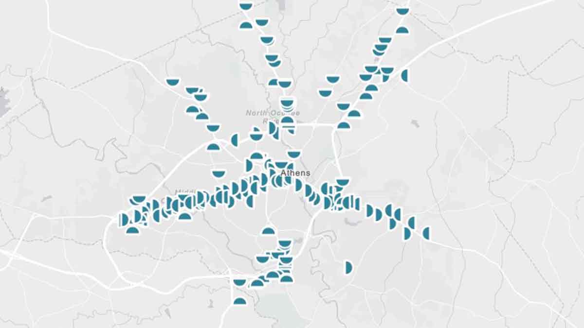 Athens, GA Billboards Map
