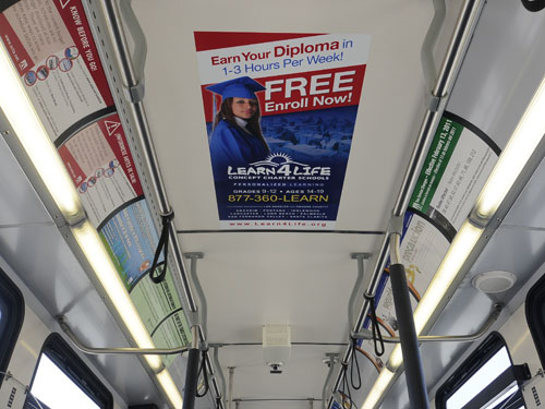 Bus Interior Michelangelo Ceiling Advertising 1