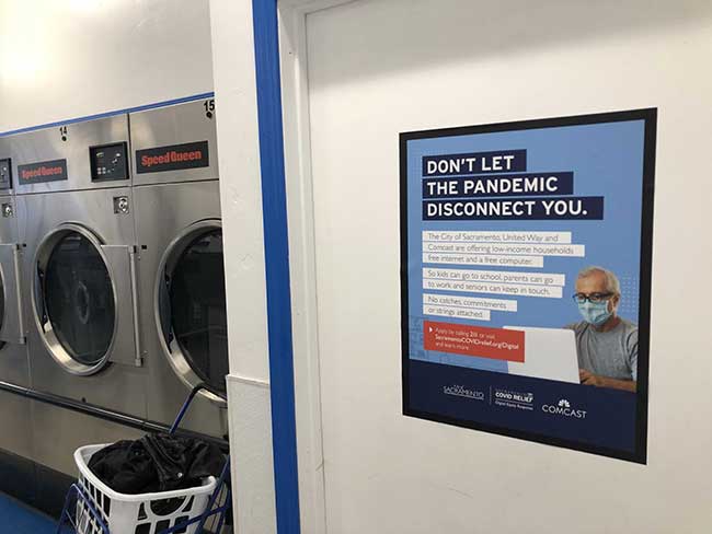COVID Relief Laundromat Advertising