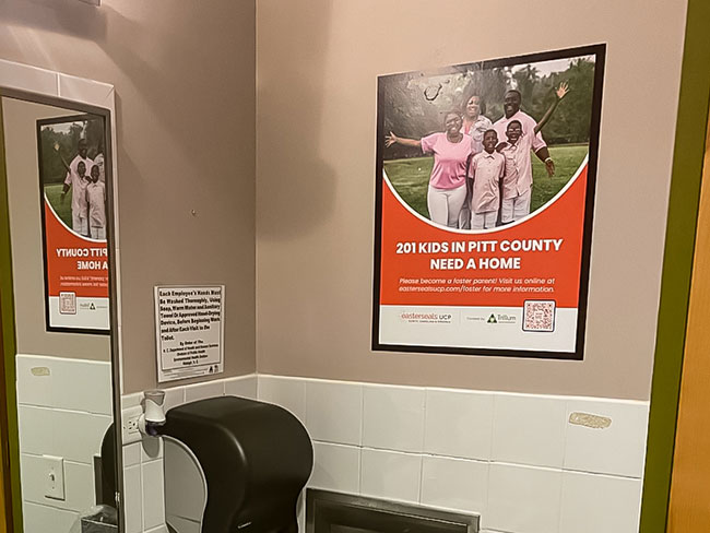 Easterseals Advertising Bar/Restaurant Restroom 2