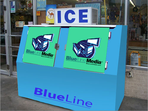 Gas Station Ice Box Advertising 1