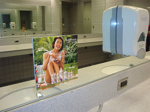 Gym Advertising Mirror Cling 1