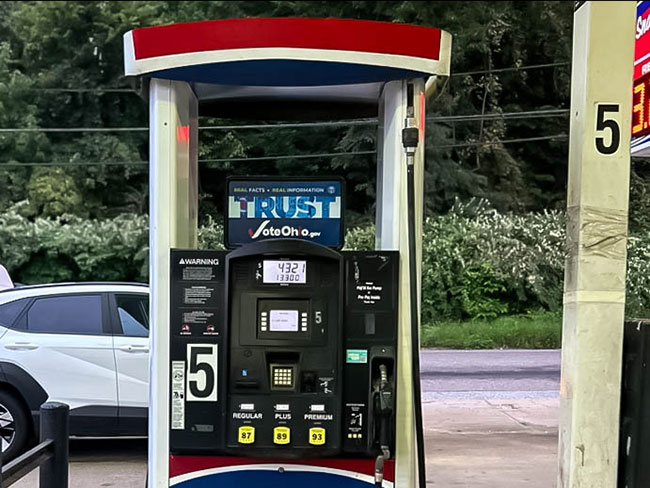 Ohio Get Out the Vote Gas Station Pump Topper Ads