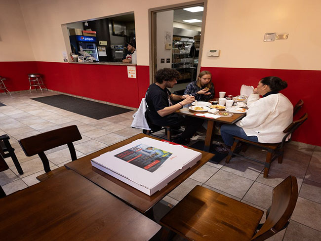 Open Job Positions for Employment Advertised on Pizza Boxes With Hiring Ads for Recruitment