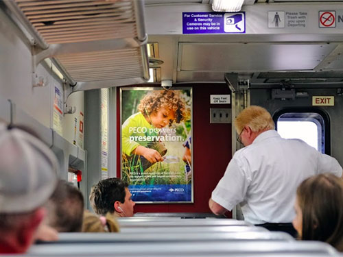 Train Vertical Interior Car Card Advertising 1