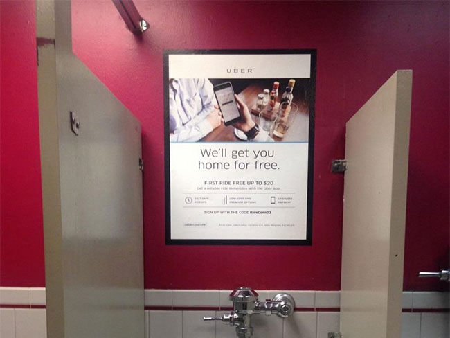 Uber Restroom Ads