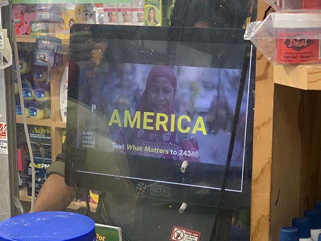 WeAreWhatMatters Advertised on Digital Screens in Convenience Stores