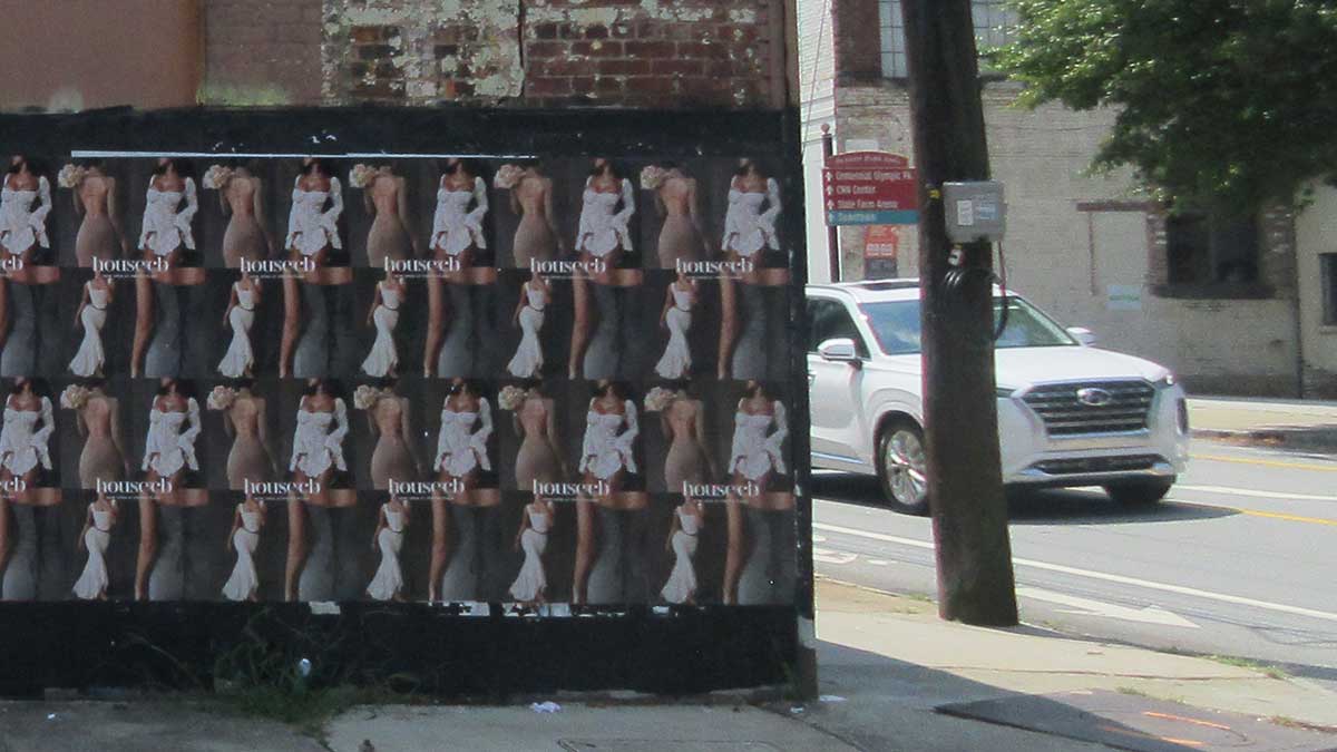 Wild Posting Advertising With Wheat Paste